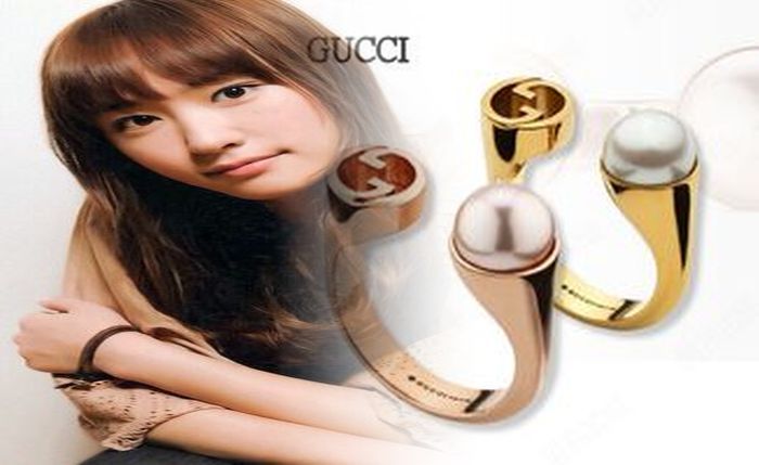 グッチ ホワイト ゴールド 指輪