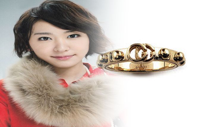 グッチ ホワイト ゴールド 指輪