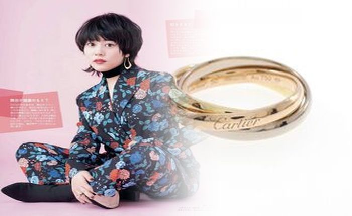 カルティエ ホワイト ゴールド リング