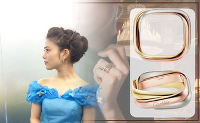 カルティエ 指輪 ホワイト ゴールド