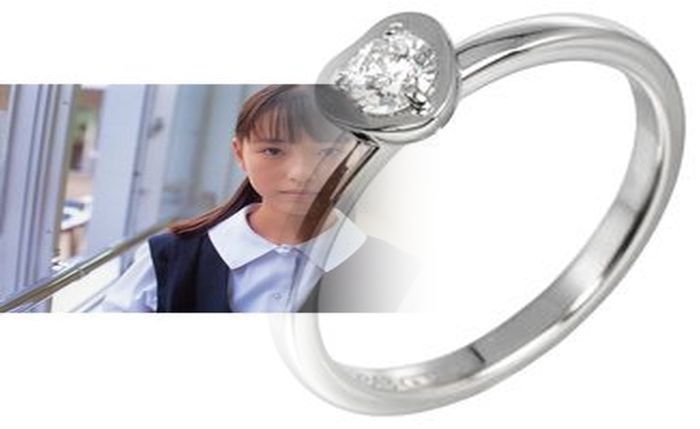 カルティエ ダムール エンゲージメント リング