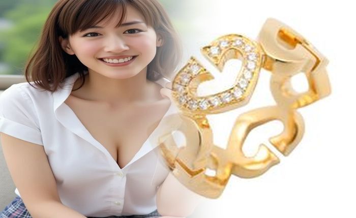 カルティエ 指輪 ゴールド ダイヤ