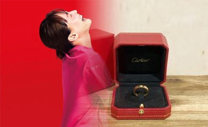 カルティエ ラブ リング 重ね 付け