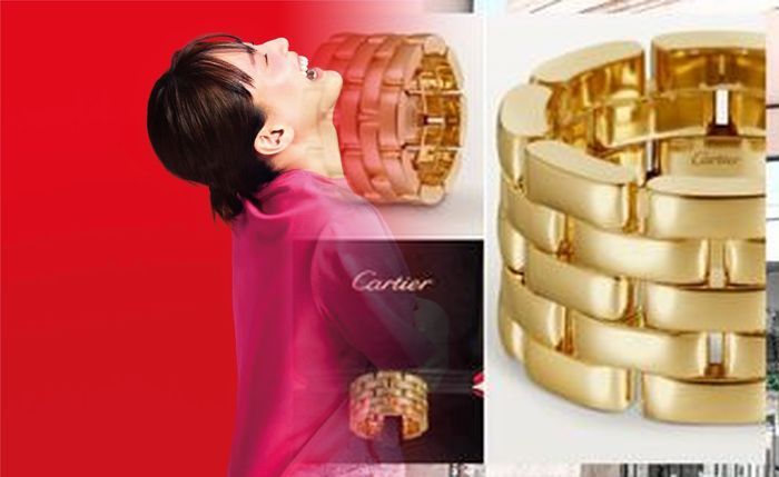 カルティエ 指輪 ピンク ゴールド