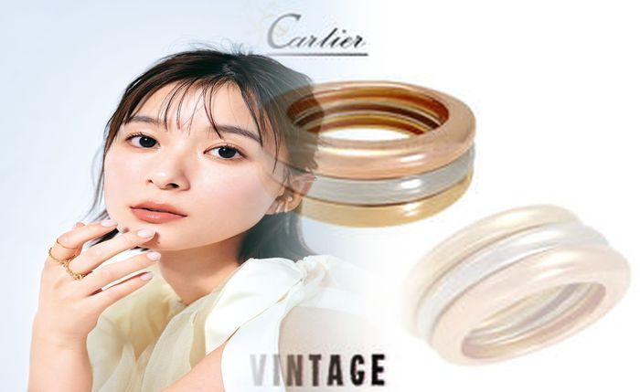 カルティエ ホワイト ゴールド リング