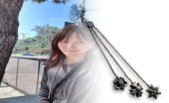 クロム ハーツ 風 ピアス ゴールド