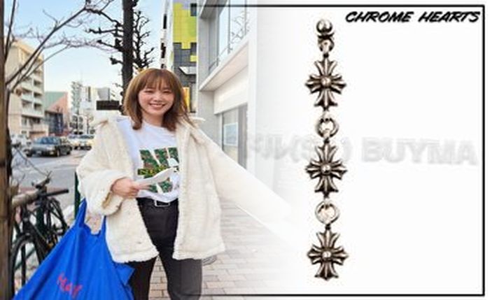 クロム ハーツ 22k ピアス ダイヤ