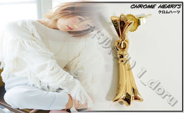 クロム ハーツ 風 ピアス クロス