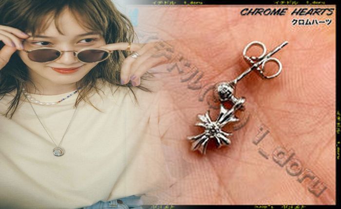 クロム ハーツ 22k ピアス ダイヤ