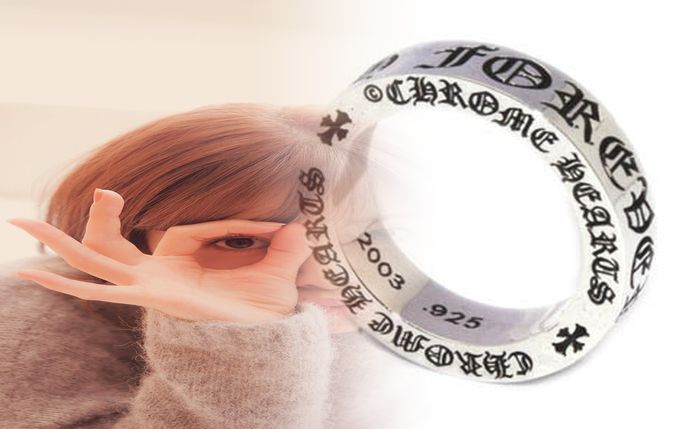 クロム ハーツ ホワイト ゴールド リング