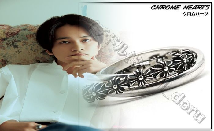 クロム ハーツ スクロール ラベル リング