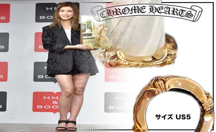 クロム ハーツ スクロール バンド リング