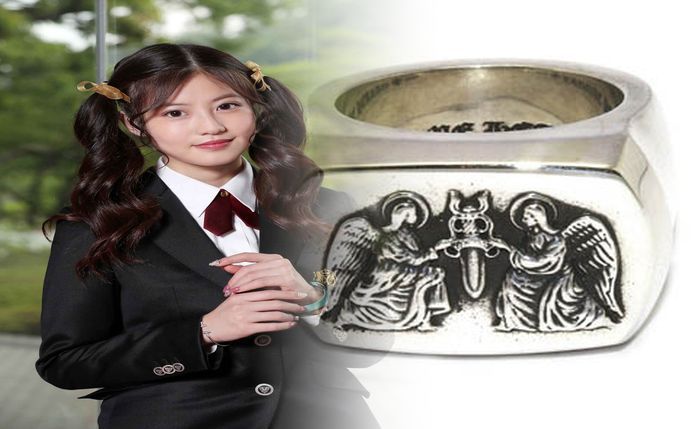 クロム ハーツ スクロール バンド リング