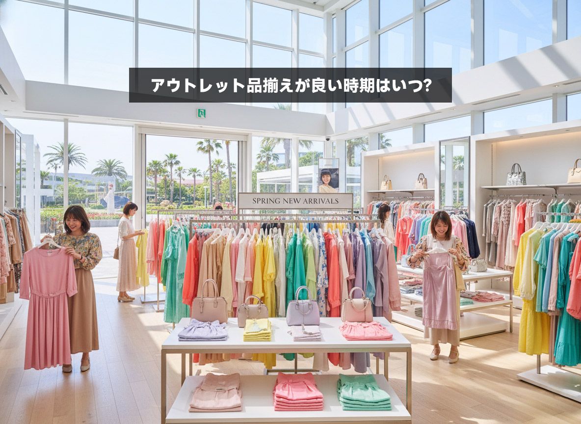 アウトレット品揃えが良い時期はいつ？