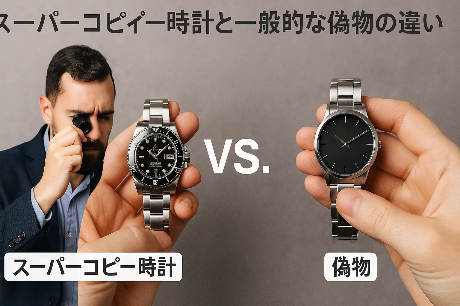 2. スーパーコピー時計と一般的な偽物の違い.webp
