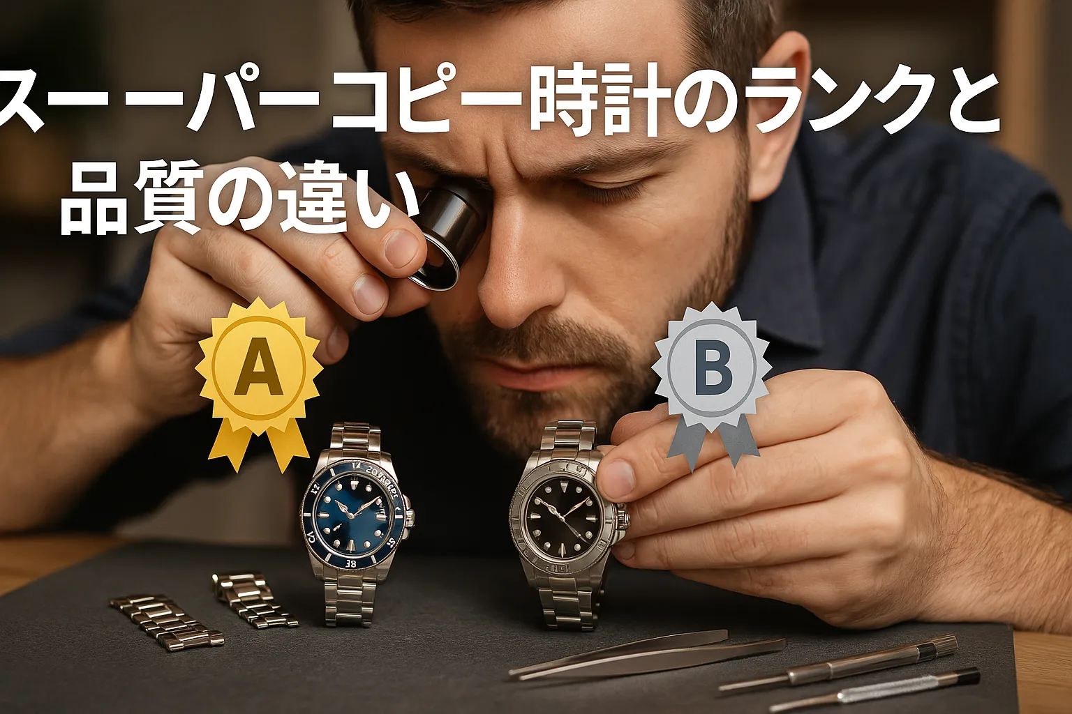 2. スーパーコピー時計のランクと品質の違い.webp