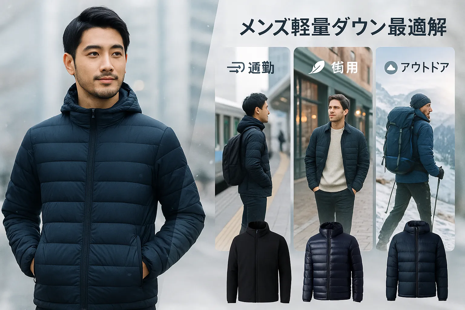 6. メンズ向け：軽量ダウンの最適解（通勤・街用・アウトドア）.webp