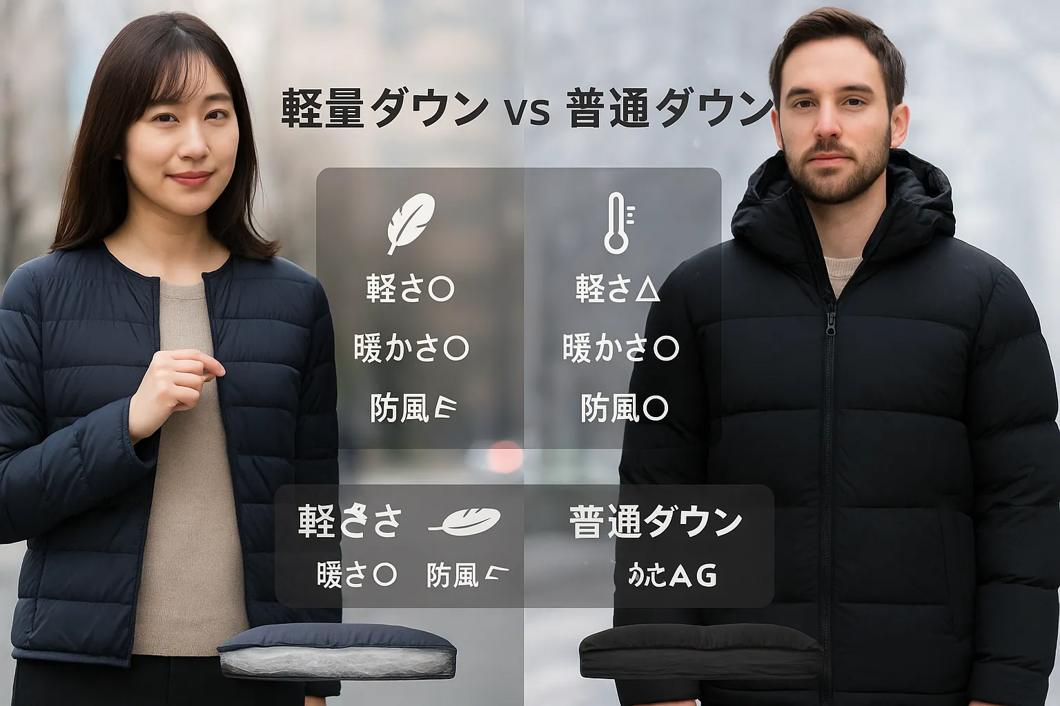 9. 軽量ダウンのメリット・デメリット｜普通のダウンとの違い.webp