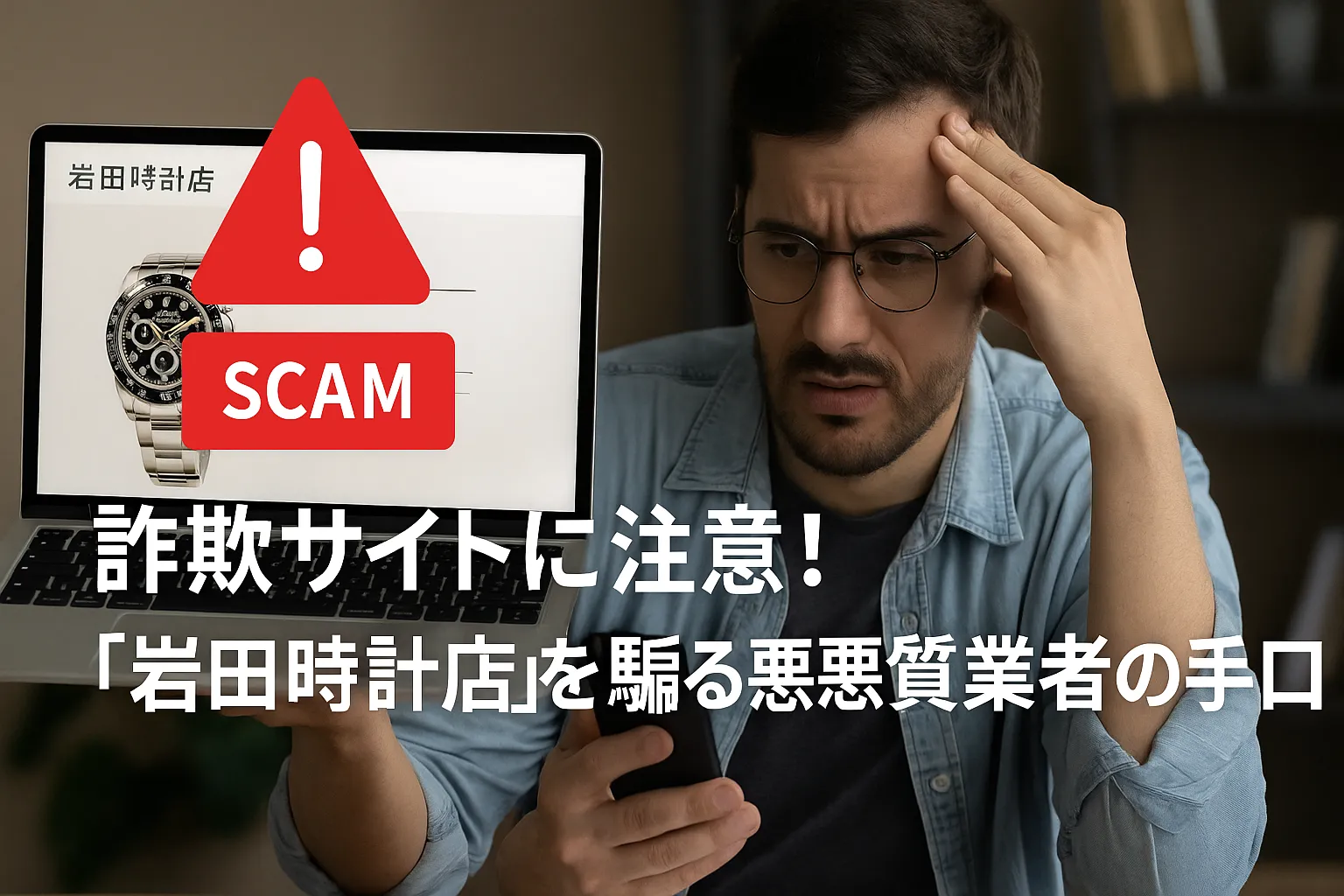4. 詐欺サイトに注意！「岩田時計店」を騙る悪質業者の手口.webp