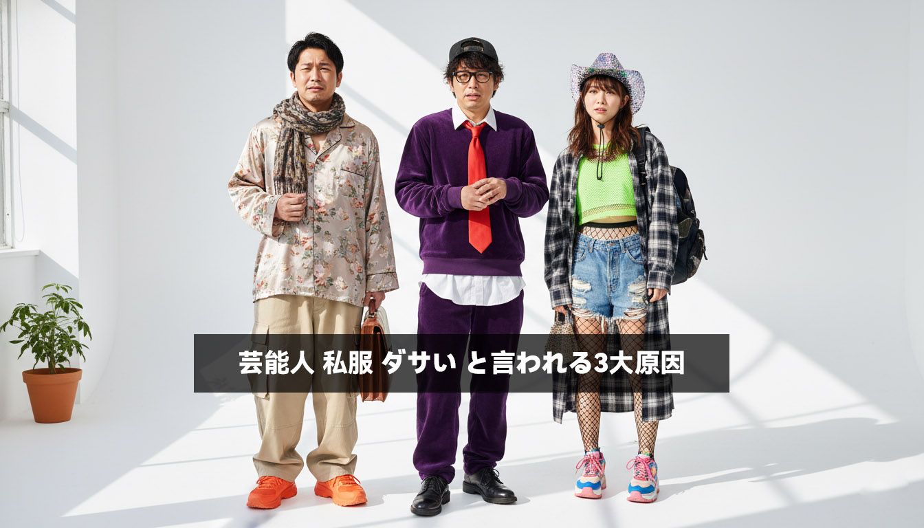 芸能人 私服 ダサいと言われる3大原因と即解決法