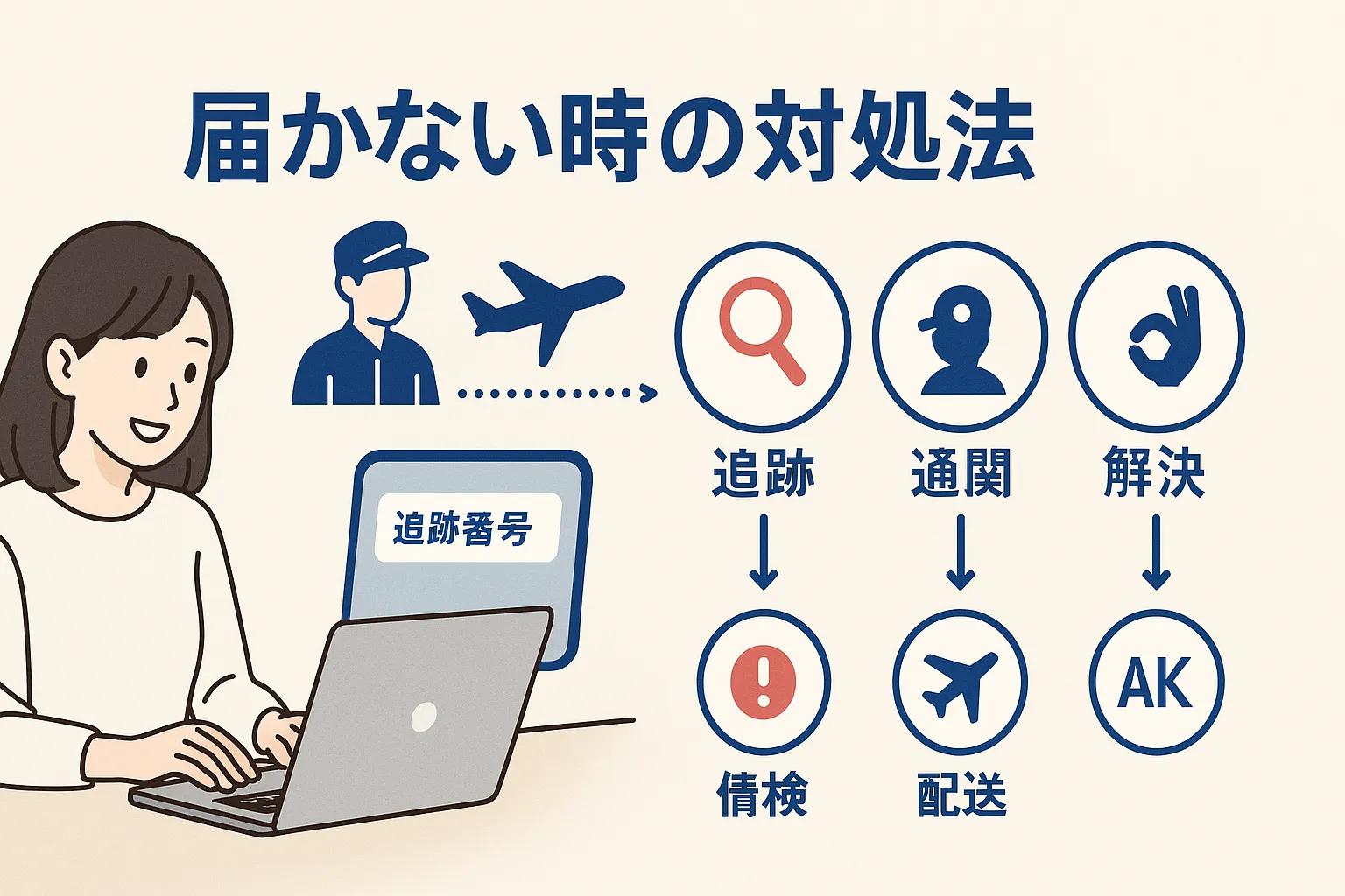 ④ 届かない時の対処法｜追跡・通関確認・返金.webp