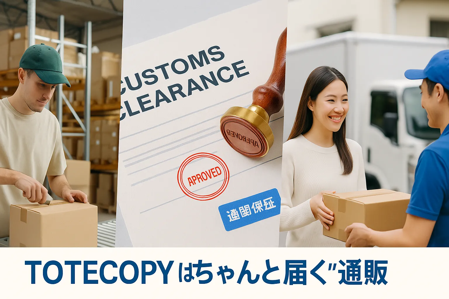 ⑤ TOTECOPY が“ちゃんと届く”理由（通関保証×佐川配送×追跡）.webp