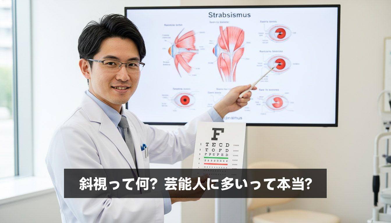 斜視って何？芸能人に多いって本当？