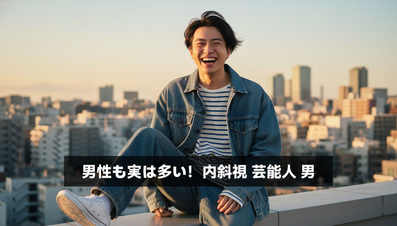 男性も実は多い！内斜視 芸能人 男