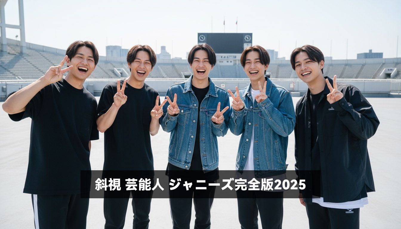 斜視 芸能人 ジャニーズ完全版2025