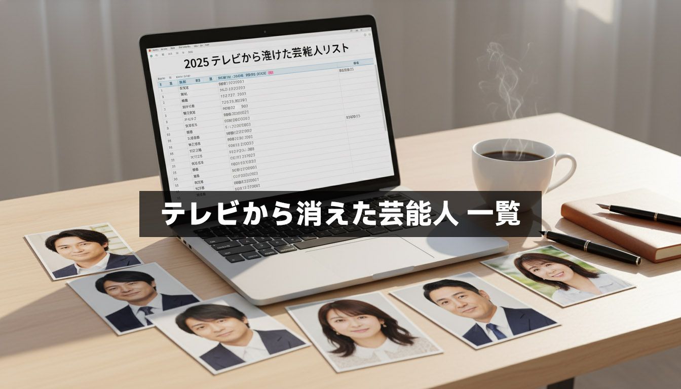 テレビから消えた芸能人 一覧【2025年最新版】