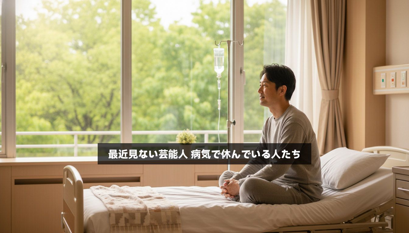 最近見ない芸能人 病気で休んでいる人たち