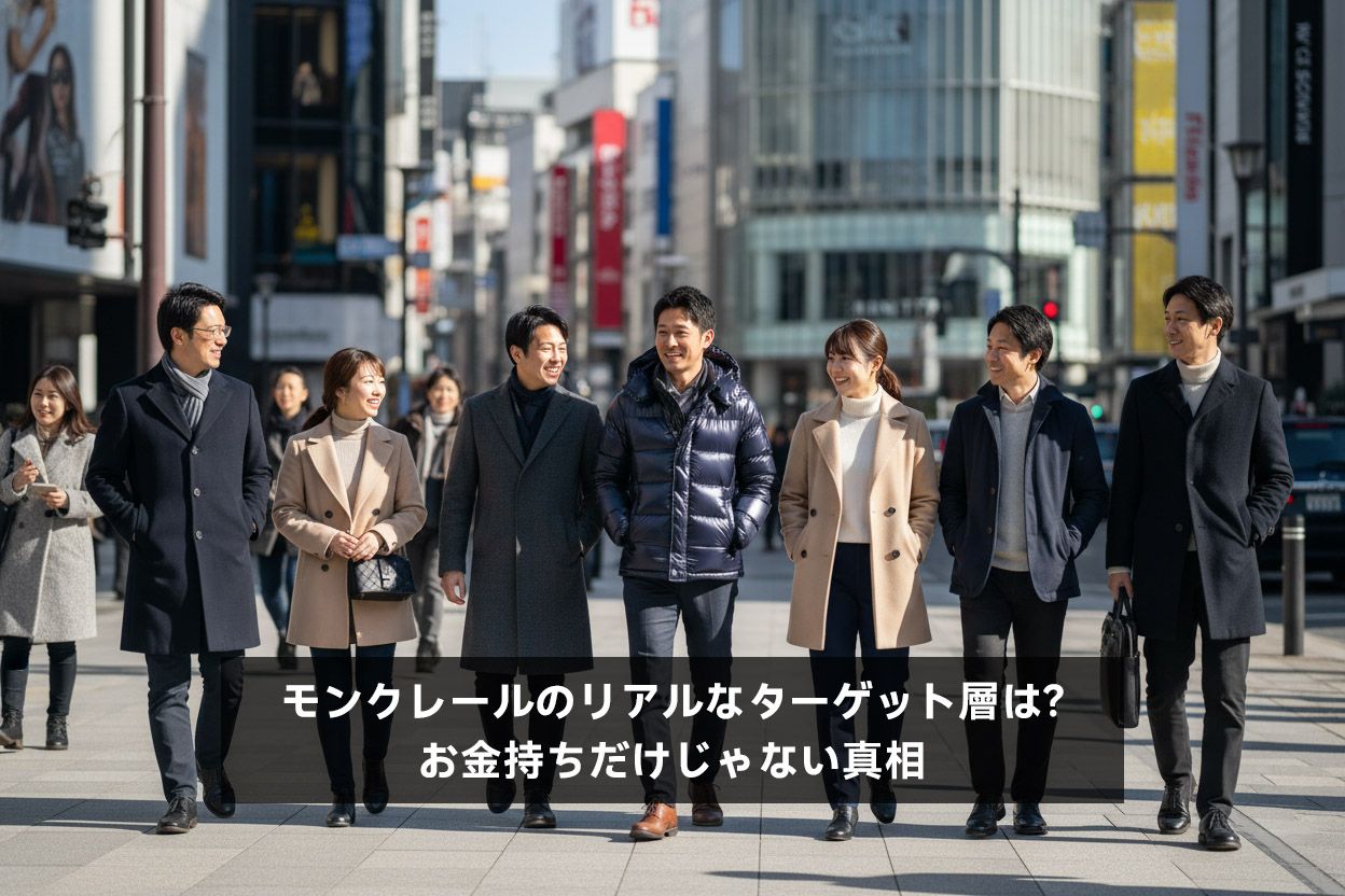 モンクレールのリアルなターゲット層は？お金持ちだけじゃない真相