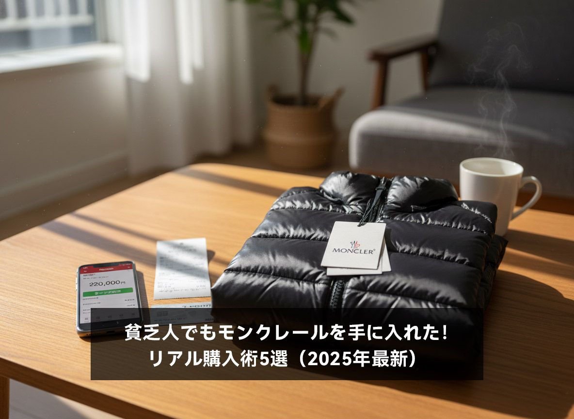 貧乏人でもモンクレールを手に入れた！リアル購入術5選（2025年最新）