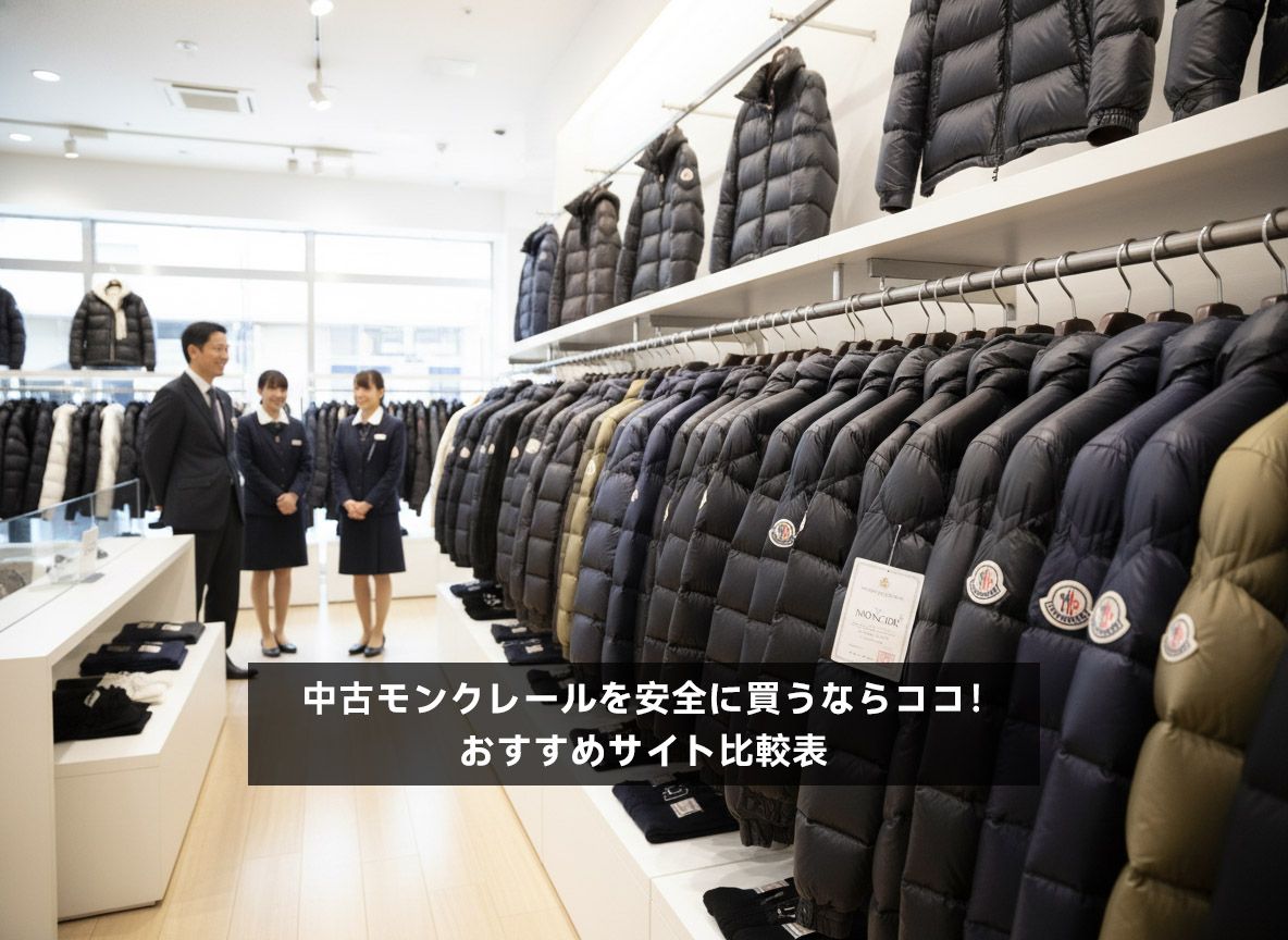 中古モンクレールを安全に買うならココ！おすすめサイト比較表