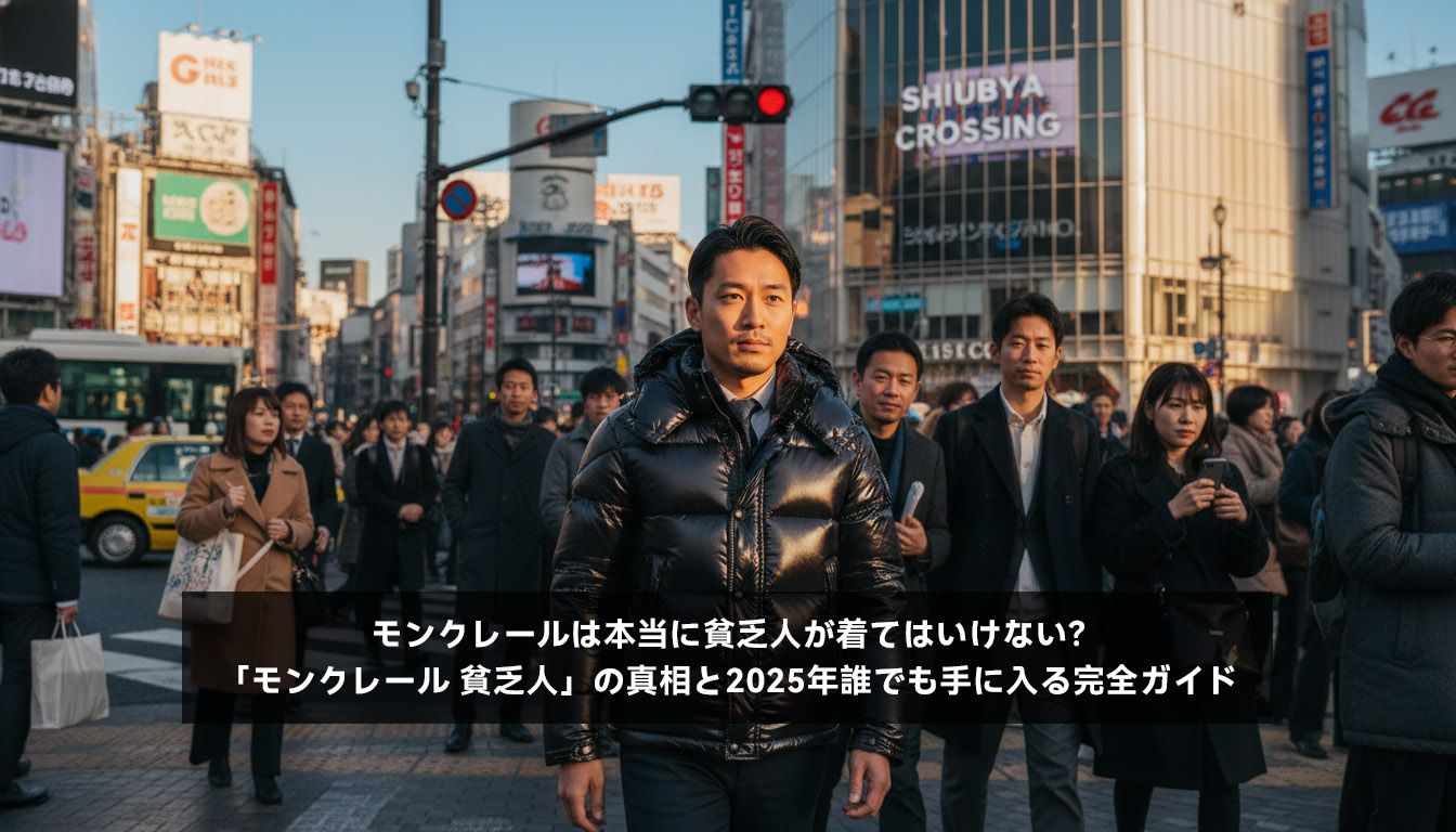 モンクレールは本当に貧乏人が着てはいけない？「モンクレール 貧乏人」の真相と2025年誰でも手に入る完全ガイド