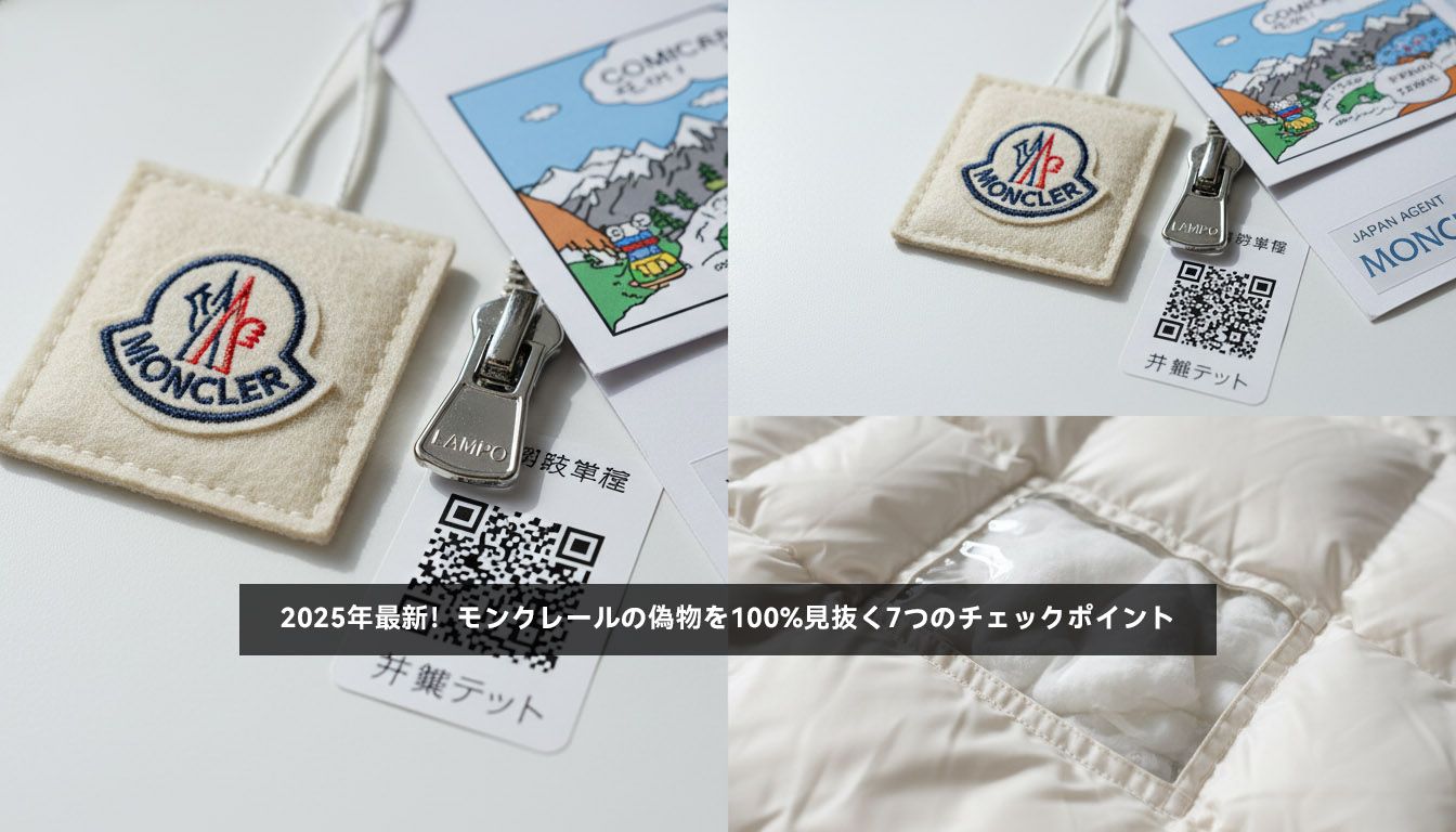 2025年最新！モンクレールの偽物を100%見抜く7つのチェックポイント