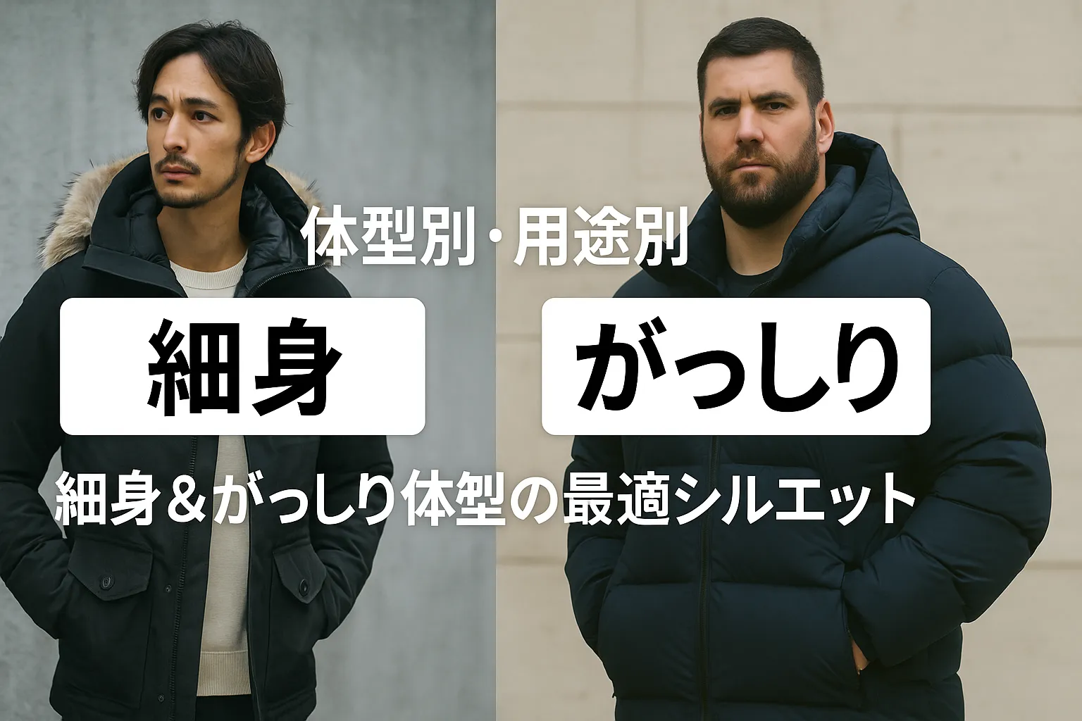 4. 体型別・用途別｜細身＆がっしり体型の最適シルエット.webp