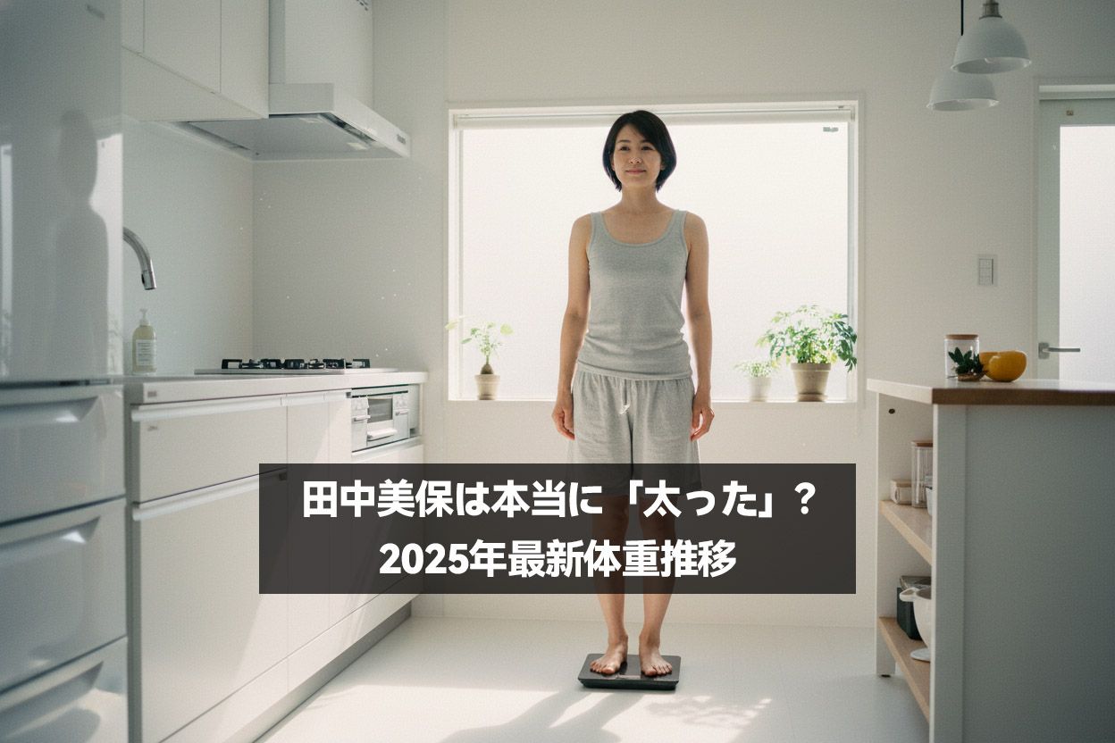 田中美保は本当に「太った」？2025年最新体重推移