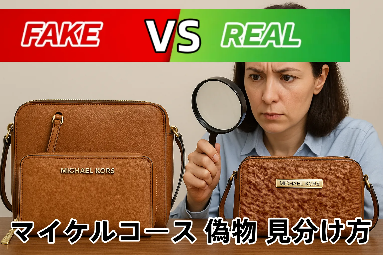 【2025年12月最新】マイケルコース偽物見分け方｜財布・バッグ・ショルダー徹底チェック＆アウトレットとの違いまで完全解説