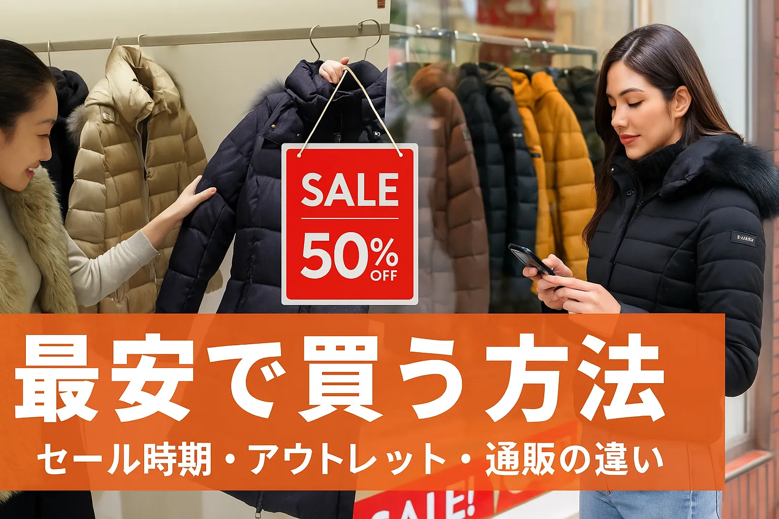 6. 最安で買う方法｜セール時期・アウトレット・通販の違い.webp