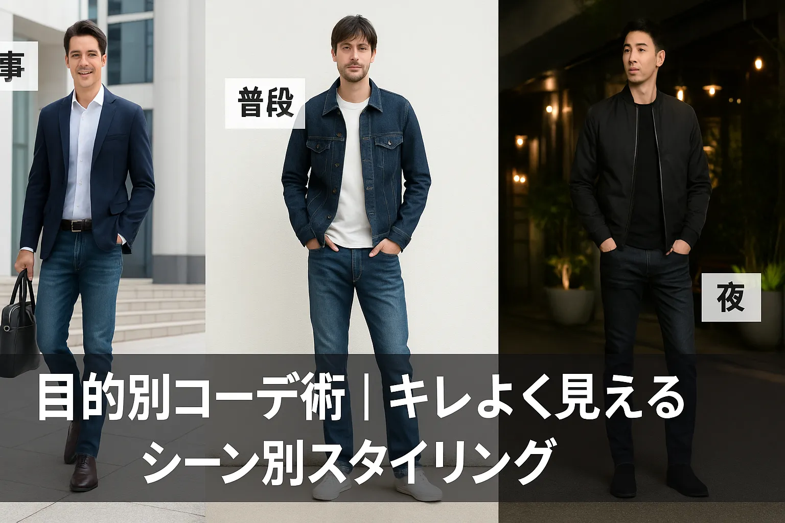 8. 目的別コーデ術｜キレよく見えるシーン別スタイリング.webp