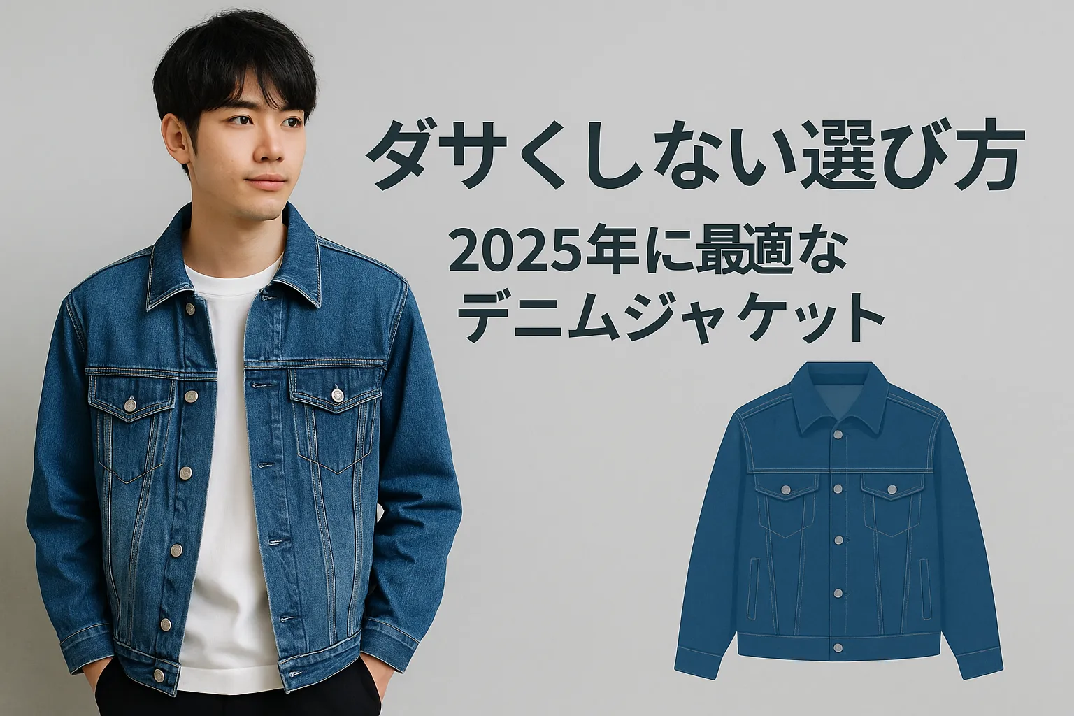 6. ダサくしない選び方｜2025年に最適なデニムジャケット.webp