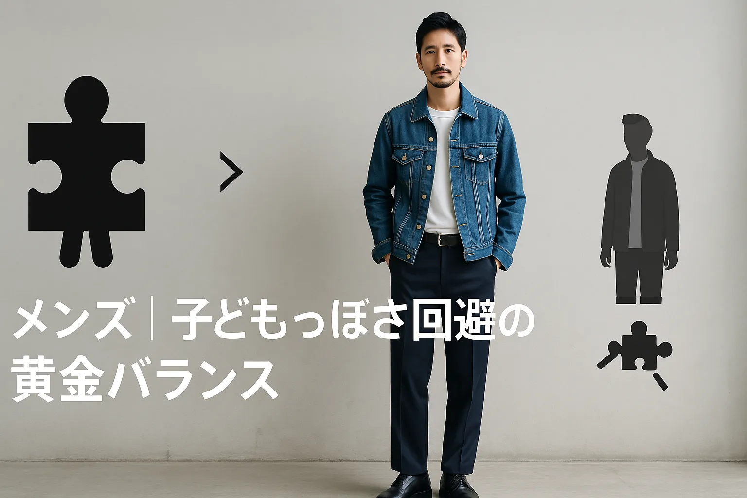 4. メンズ｜子どもっぽさ回避の黄金バランス.webp