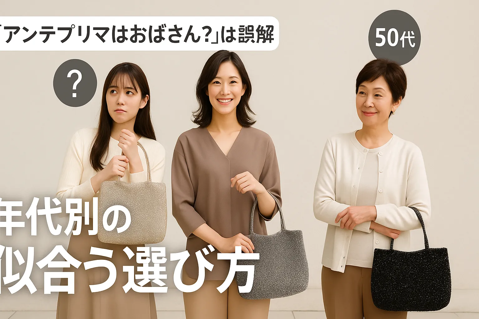 6. 「アンテプリマはおばさん？」は誤解｜年代別の似合う選び方.webp