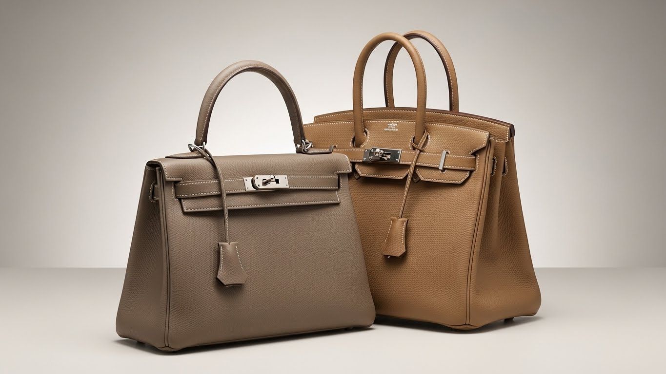 エルメス ケリーとバーキン デザイン違い 並べて比較 2025