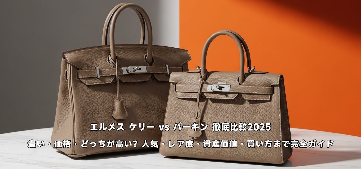 エルメス ケリー vs バーキン 徹底比較2025｜違い・価格・どっちが高い？人気・レア度・資産価値・買い方まで完全ガイド