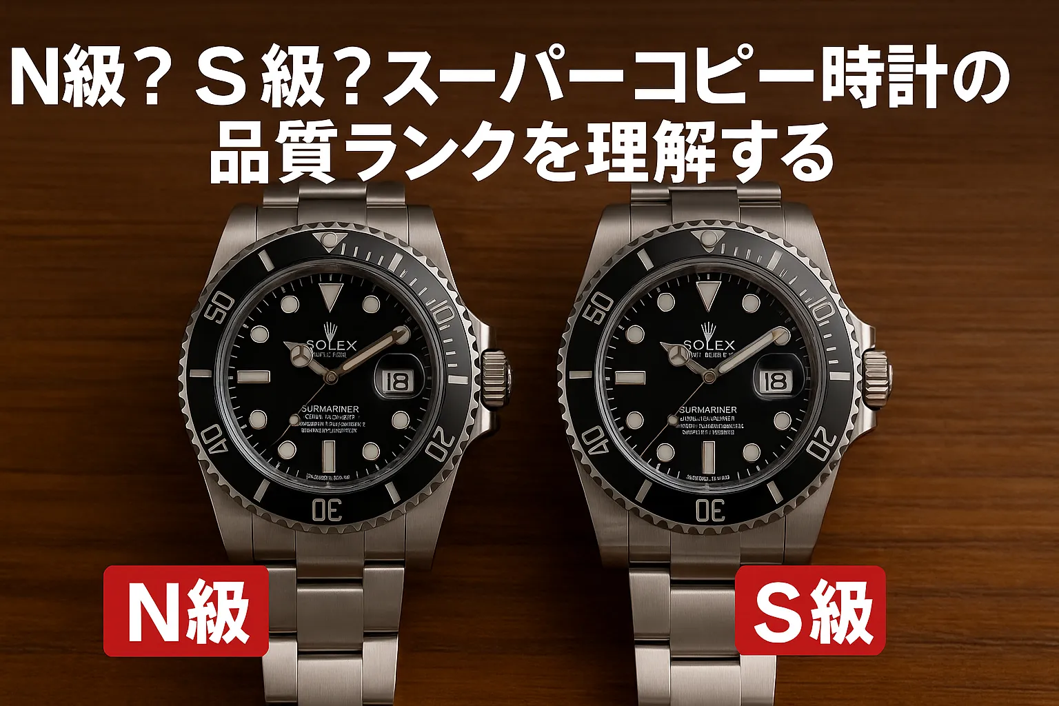 4. N級？S級？スーパーコピー時計の品質ランクを理解する.webp