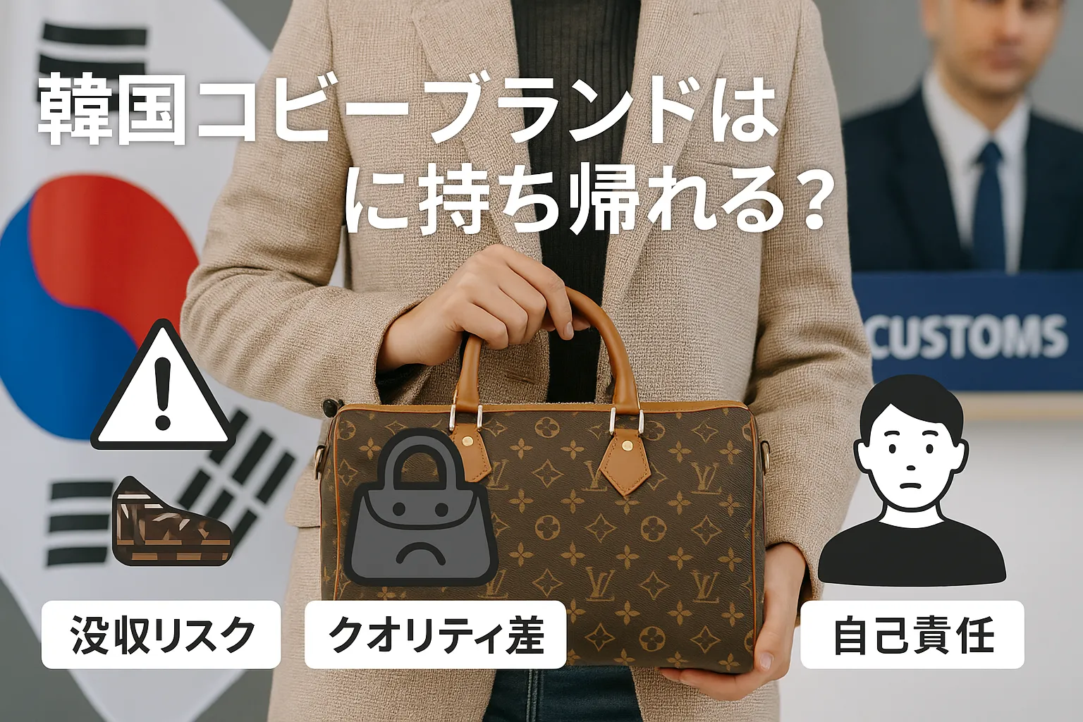 【2025年12月最新版】韓国コピーブランドは日本に持ち帰れる？ 税関・没収リスク・クオリティ差・自己使用の安全ラインまで徹底解説