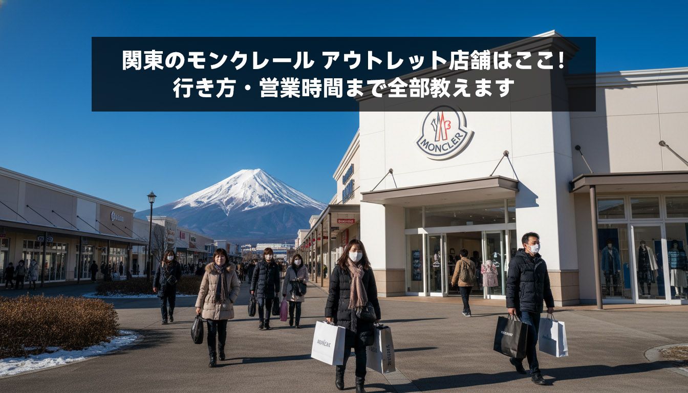 関東のモンクレール アウトレット店舗はここ！行き方・営業時間まで全部教えます