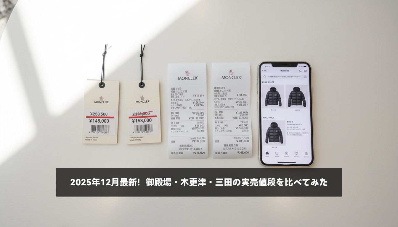 2025年12月最新！御殿場・木更津・三田の実売値段を比べてみた